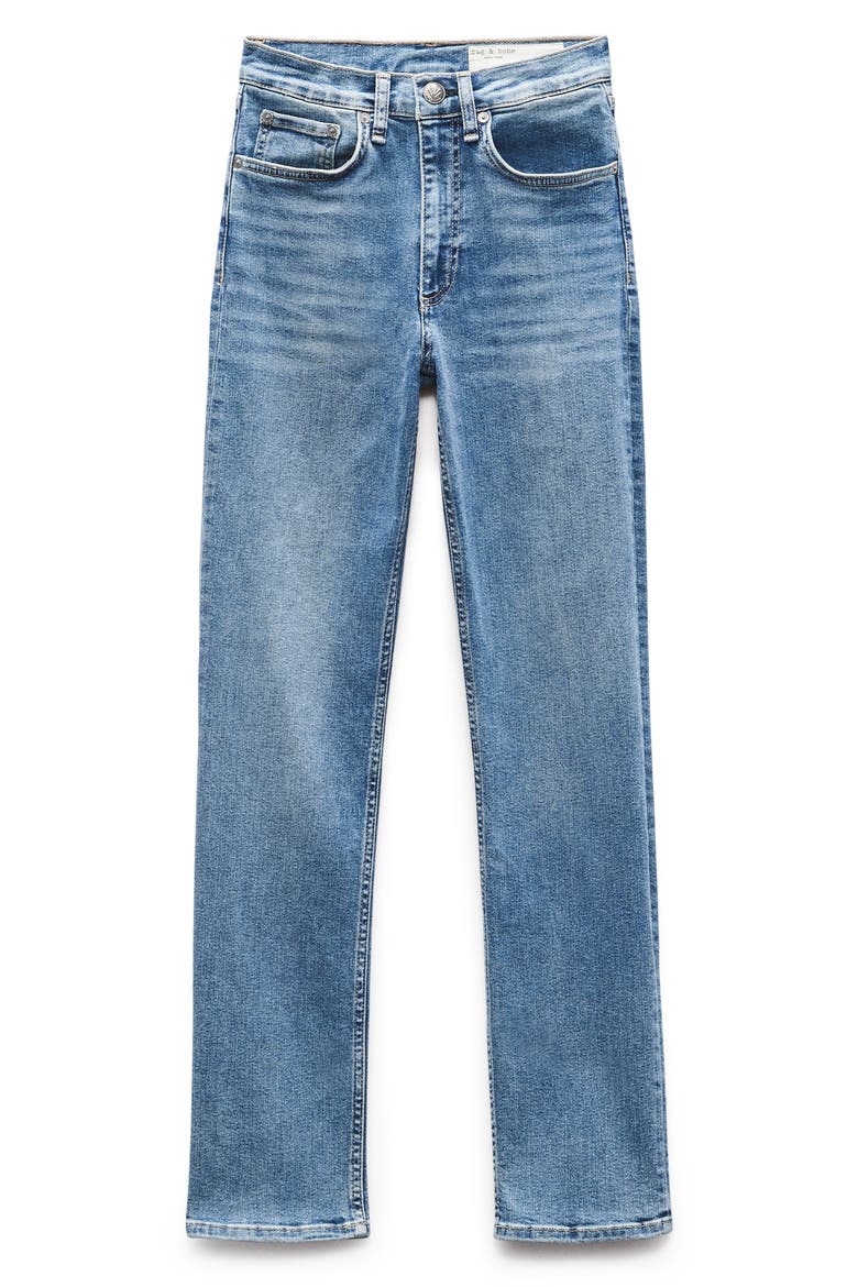 Flexi Wren High Waist Slim Straight Leg Jeans, Alternate, color, MACK