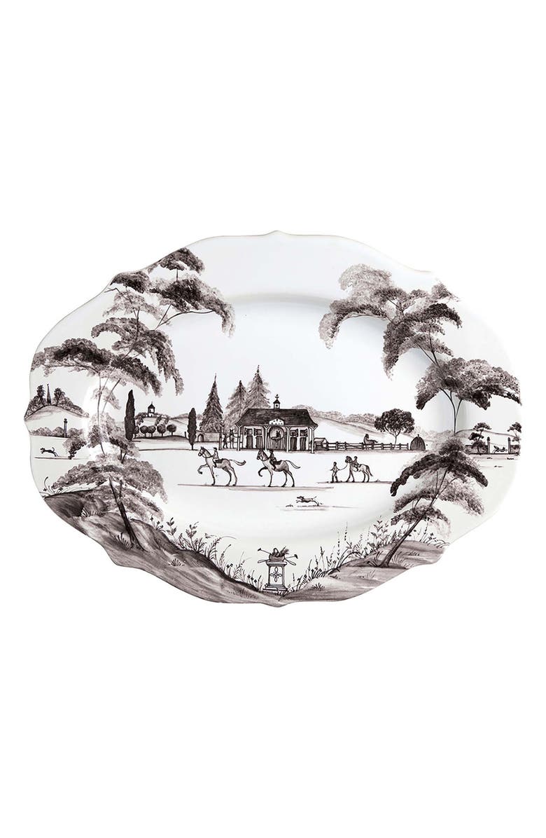 Juliska Country Estate Platter, Main, color, Flint Grey