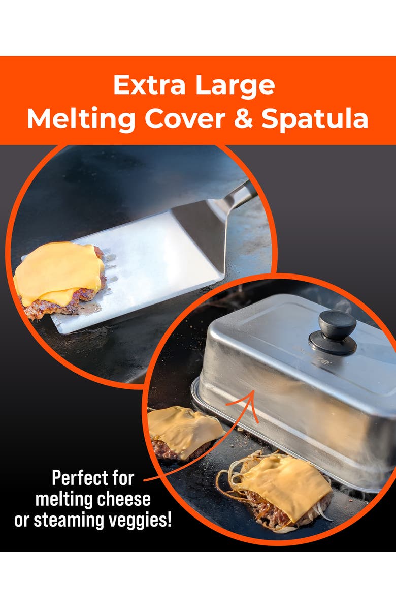 Braize Smash Burger Press Kit, Alternate, color, Stainless Steel