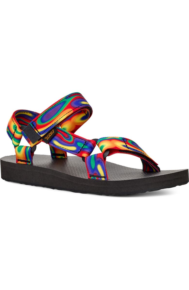 Teva Original Universal Rainbow Strap Sandal, Main, color, Galactic Multi