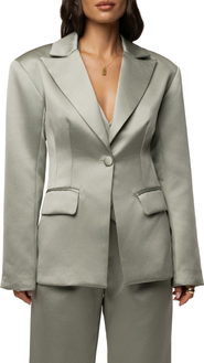 JLUXLABEL Victoria Satin Blazer