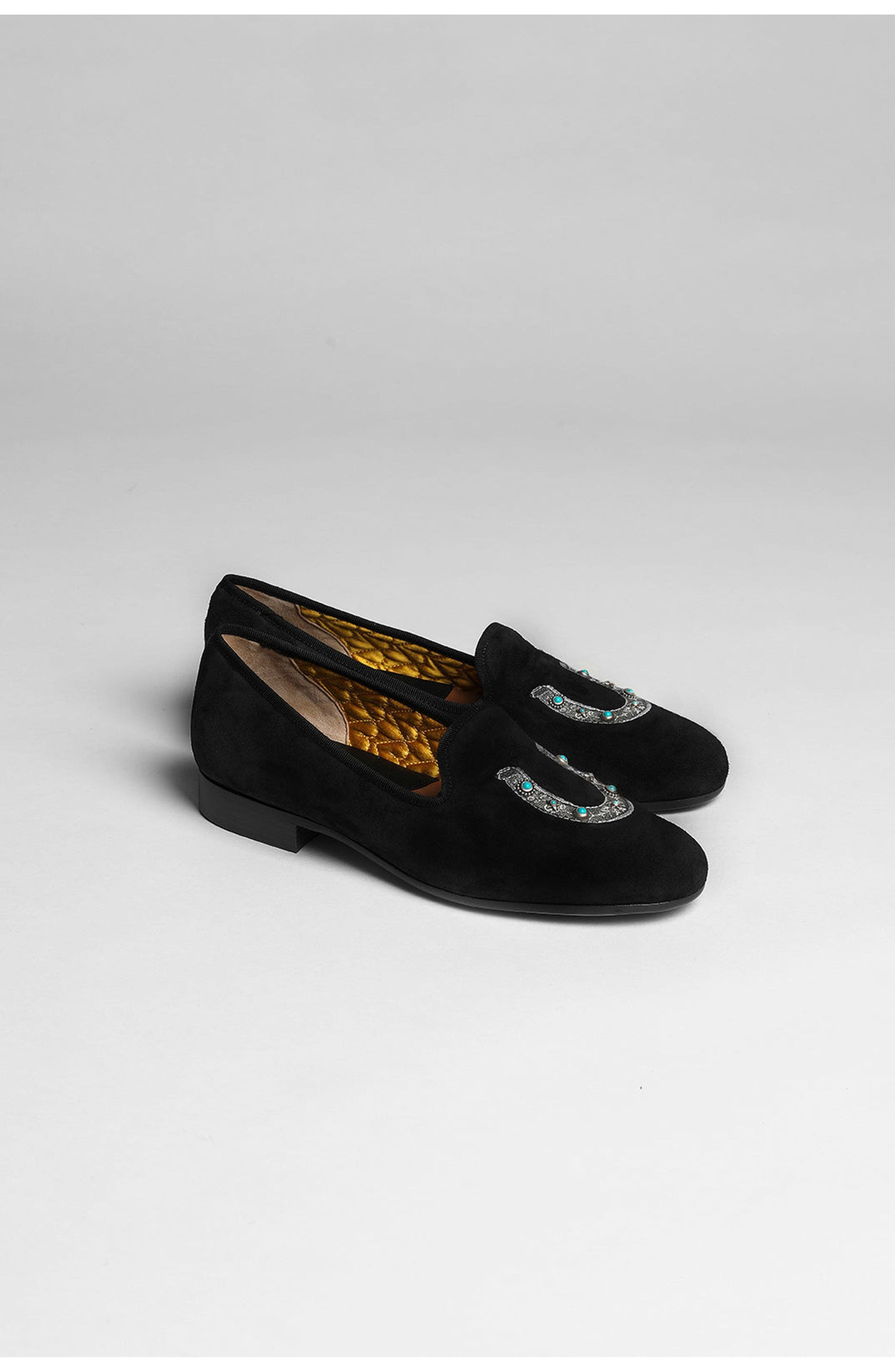 Broadway Horse Suede Shoes, Alternate, color, Black