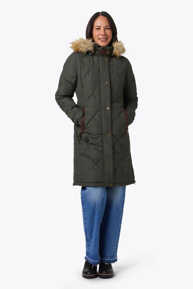 Women's Carlyle Heated Jacket, Alternate, color, Forest Green