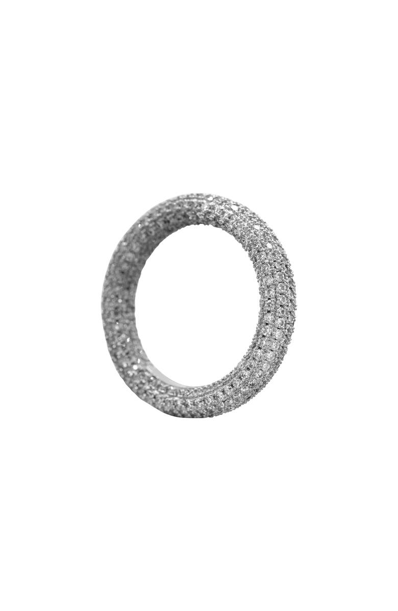 Adornia CZ Eternity Band Ring, Alternate, color, Silver
