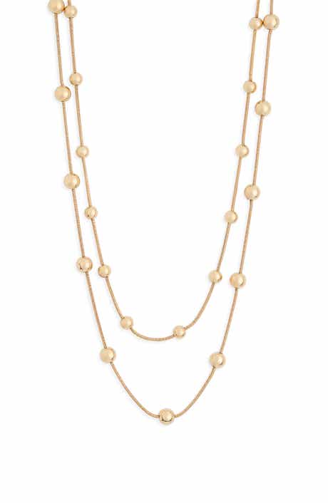 Leith Ball Station Layered Necklace