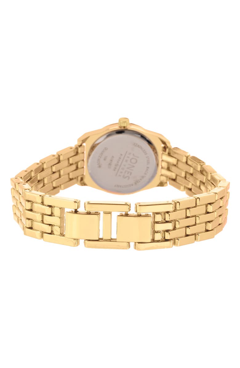 Jones New York Mother-of-Pearl Dial Bracelet Watch & Stackable Bracelet Set, 26mm x 32mm, Alternate, color, Gold