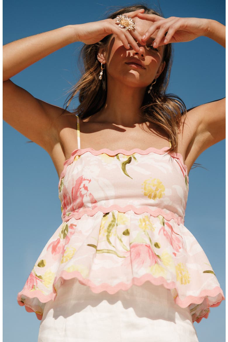LA Floral Print Camisole, Alternate, color, ACACIA BLOSSOM