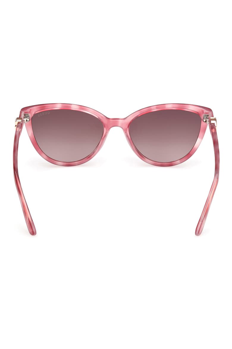 Cat Eye Sunglasses, Alternate, color, PINK / GRADIENT BROWN