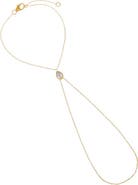 BY ADINA EDEN Lab Grown Diamond Pear Bezel Chain Bracelet 14K