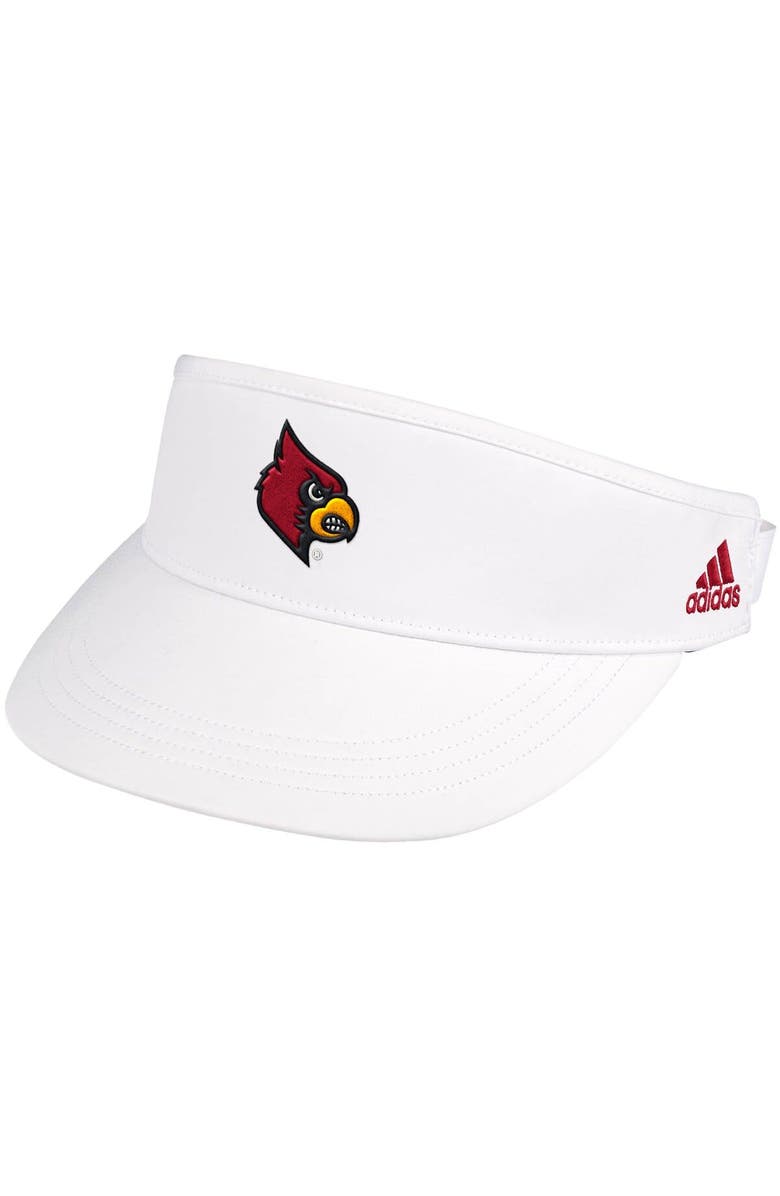 adidas Men's adidas White Louisville Cardinals Sideline Coaches High Visor, Main, color, 
