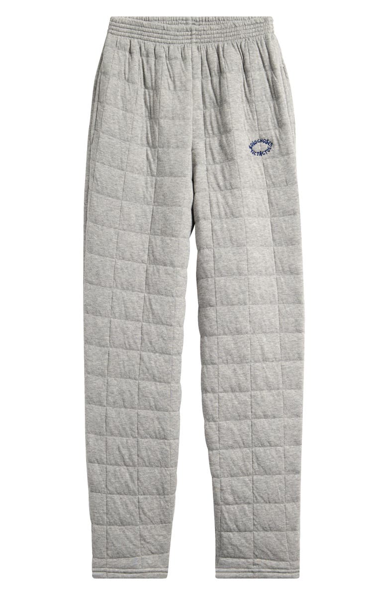 Bobo Choses Kids' Quilted Cotton Blend Sweatpants, Main, color, Heather Grey