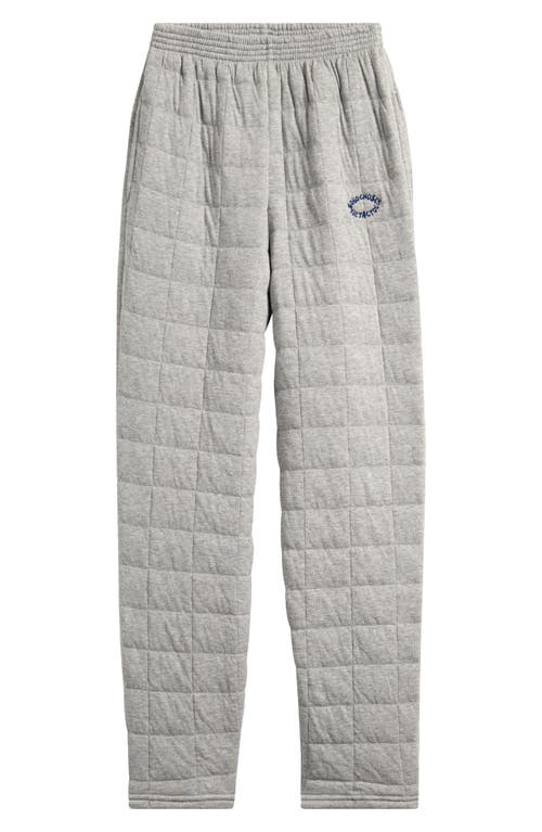 Bobo Choses Kids' Quilted Cotton Blend Sweatpants In Gray