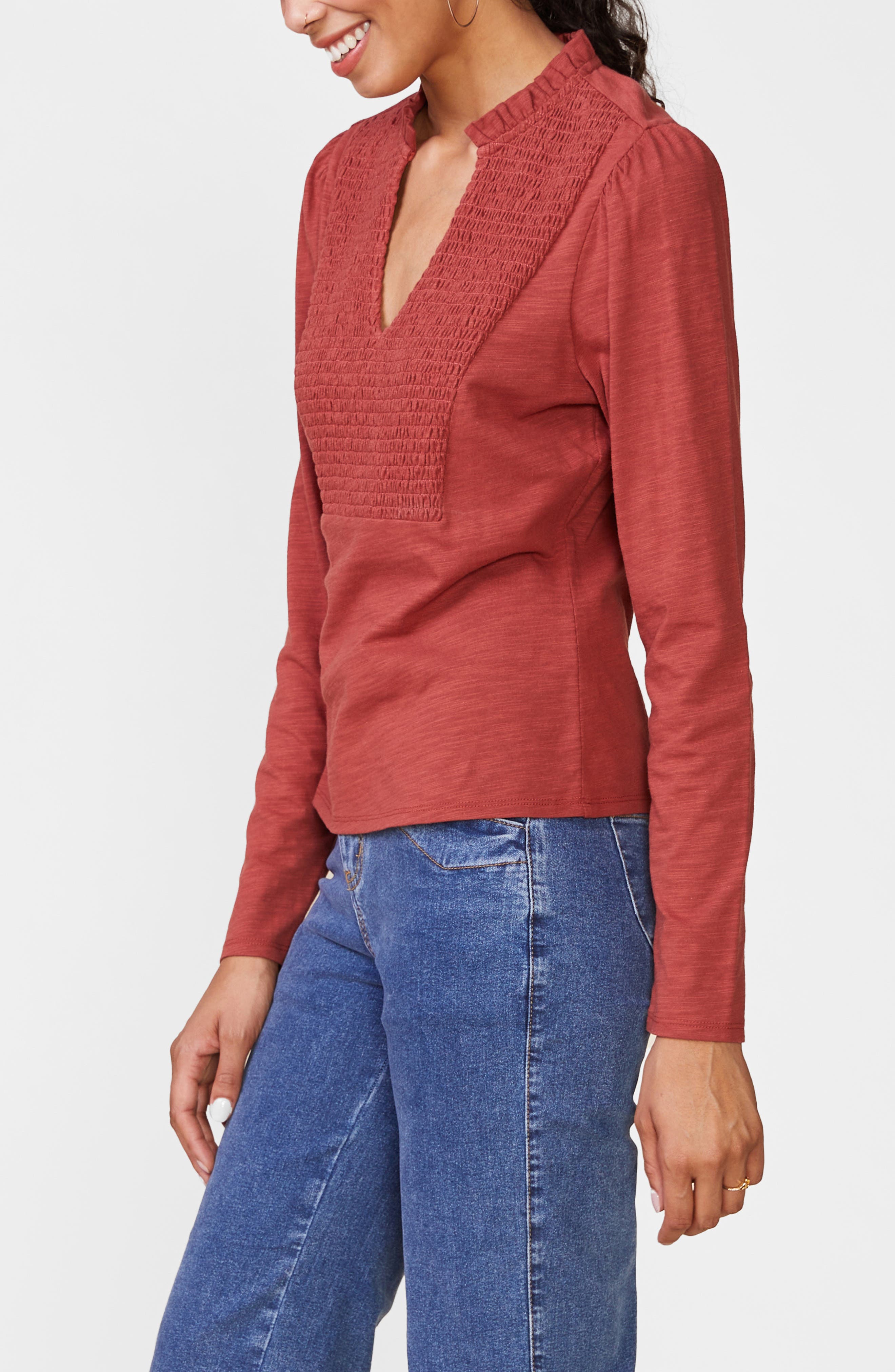 Anthem the Label Long Sleeve Smocked Top (Women) | Nordstromrack
