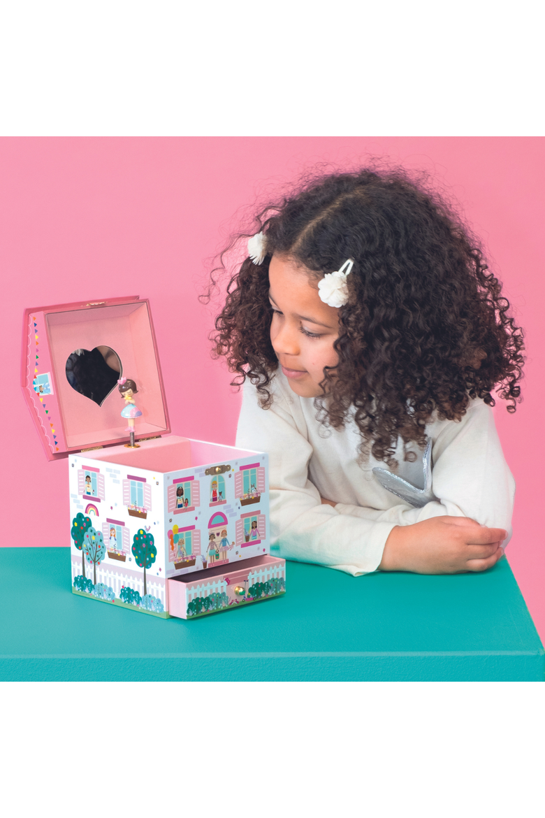Jewelry Box Doll House, Alternate, color, Pink