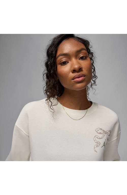 Jordan Brooklyn Fleece Graphic Sweatshirt In Neutral