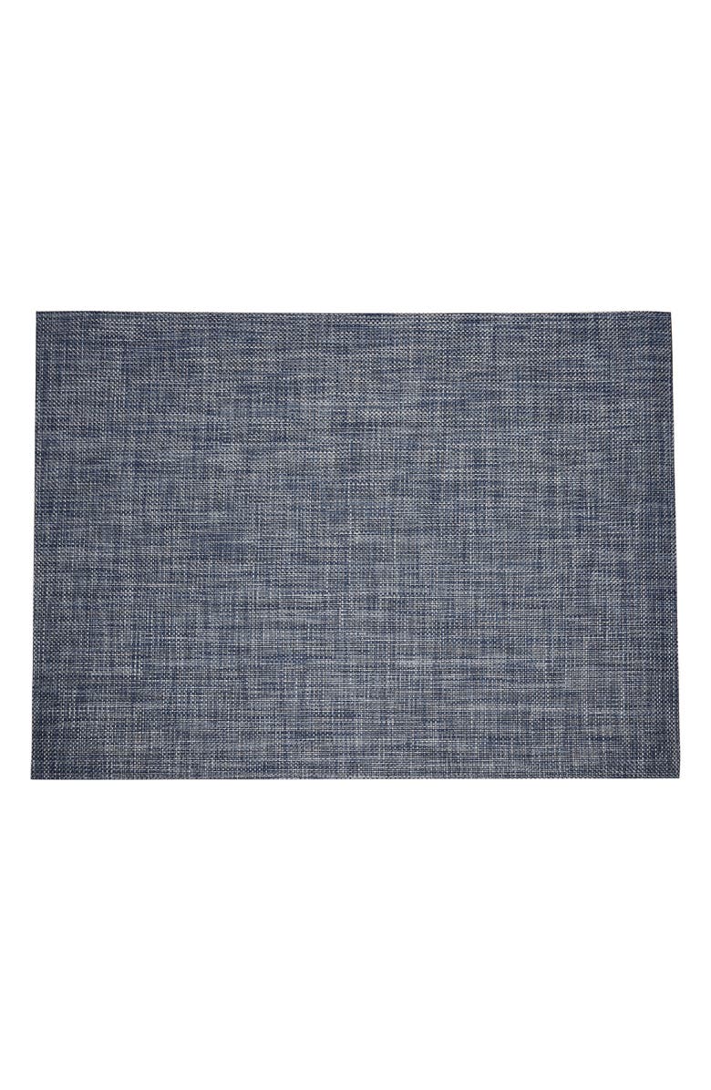 Chilewich Basketweave Indoor/Outdoor Floor Mat, Main, color, Denim