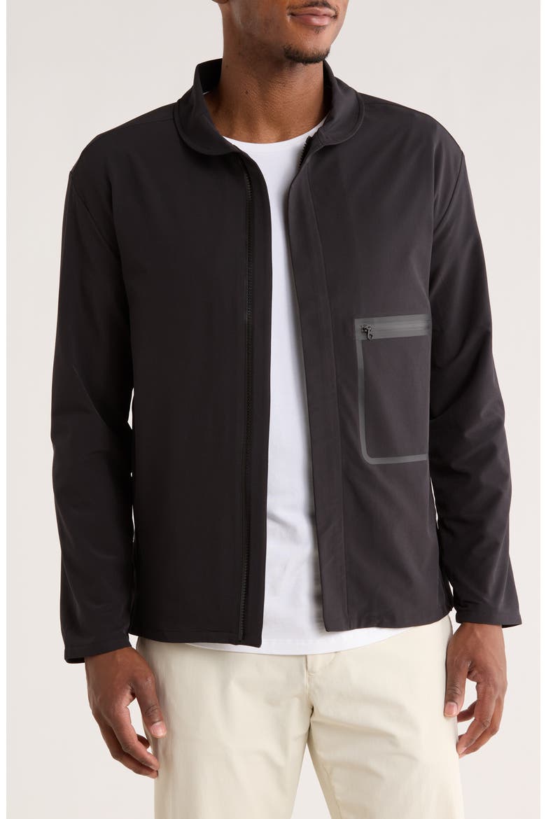 Exodus Shepherds Zip-Up Shirt, Main, color, OBSIDIAN