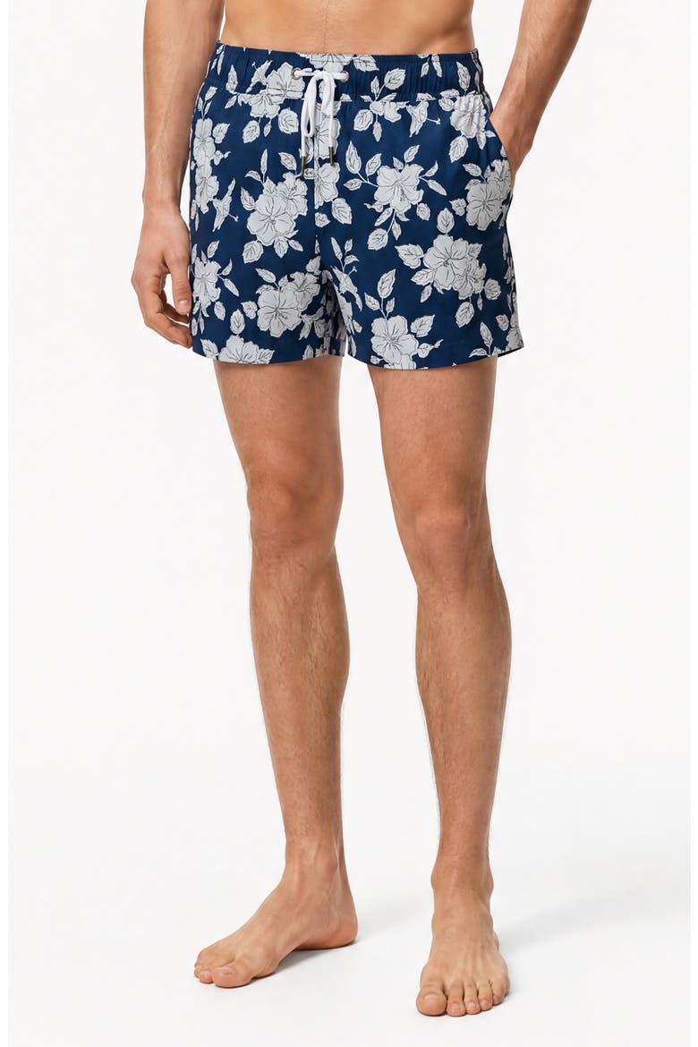 Stretch Volley Swim Trunks, Alternate, color, SKY MULTI