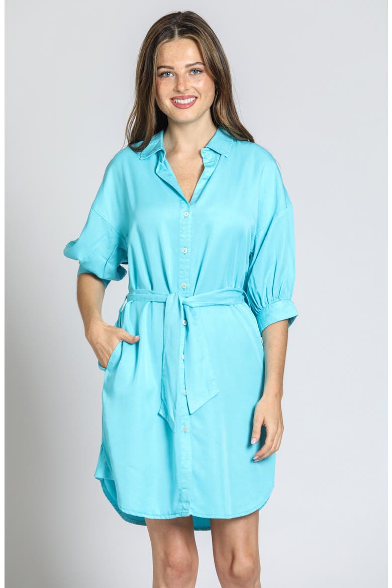 Belted Shirtdress, Alternate, color, CAPRI