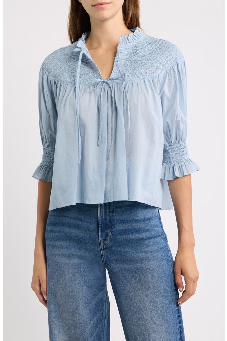 Zinnia Nap Top, Main, color, DUSTY BLUE