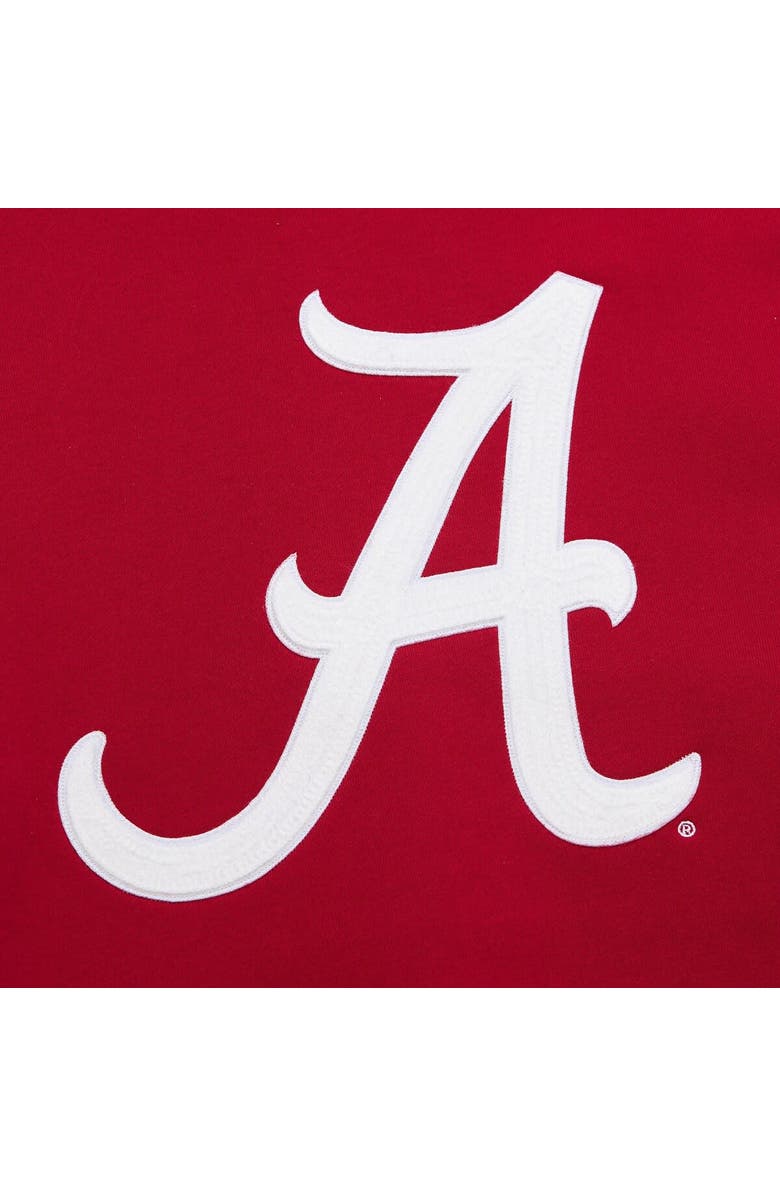 Mitchell & Ness Men's Mitchell & Ness Crimson Alabama Crimson Tide Chainstich Fleece Pullover Hoodie, Alternate, color, Crimson