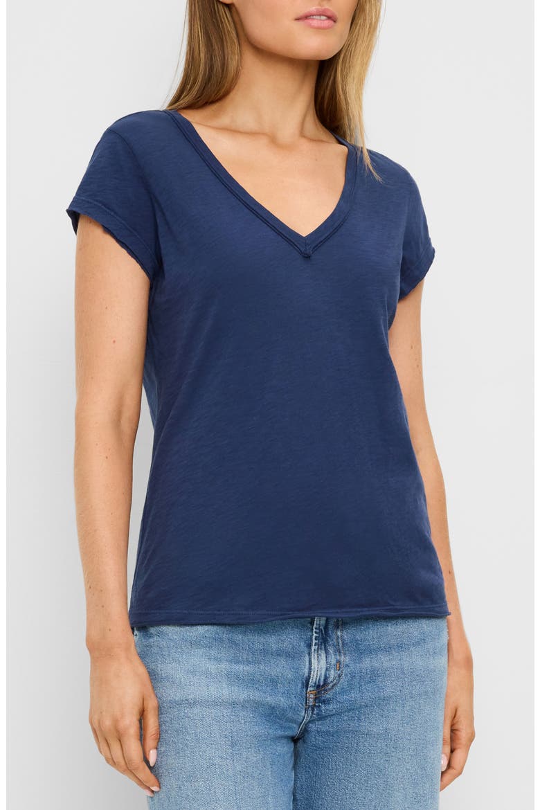 Baxter Raw Edge Supima® Cotton T-Shirt, Alternate, color, NOCTURNAL