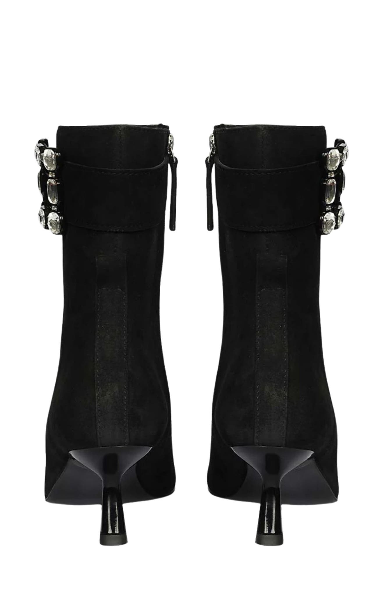 SAINT G Eishi Pointed Toe Bootie, Alternate, color, Black