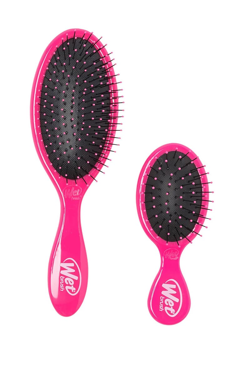 WET BRUSH Original Detangler & Mini Brush Set - Pink, Main, color,