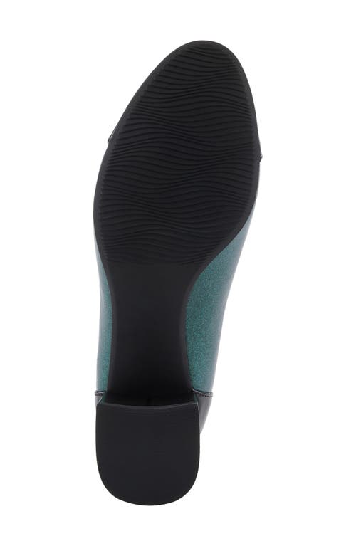 Azura By Spring Step Babysteps Two-tone Cap Toe Pump In Green