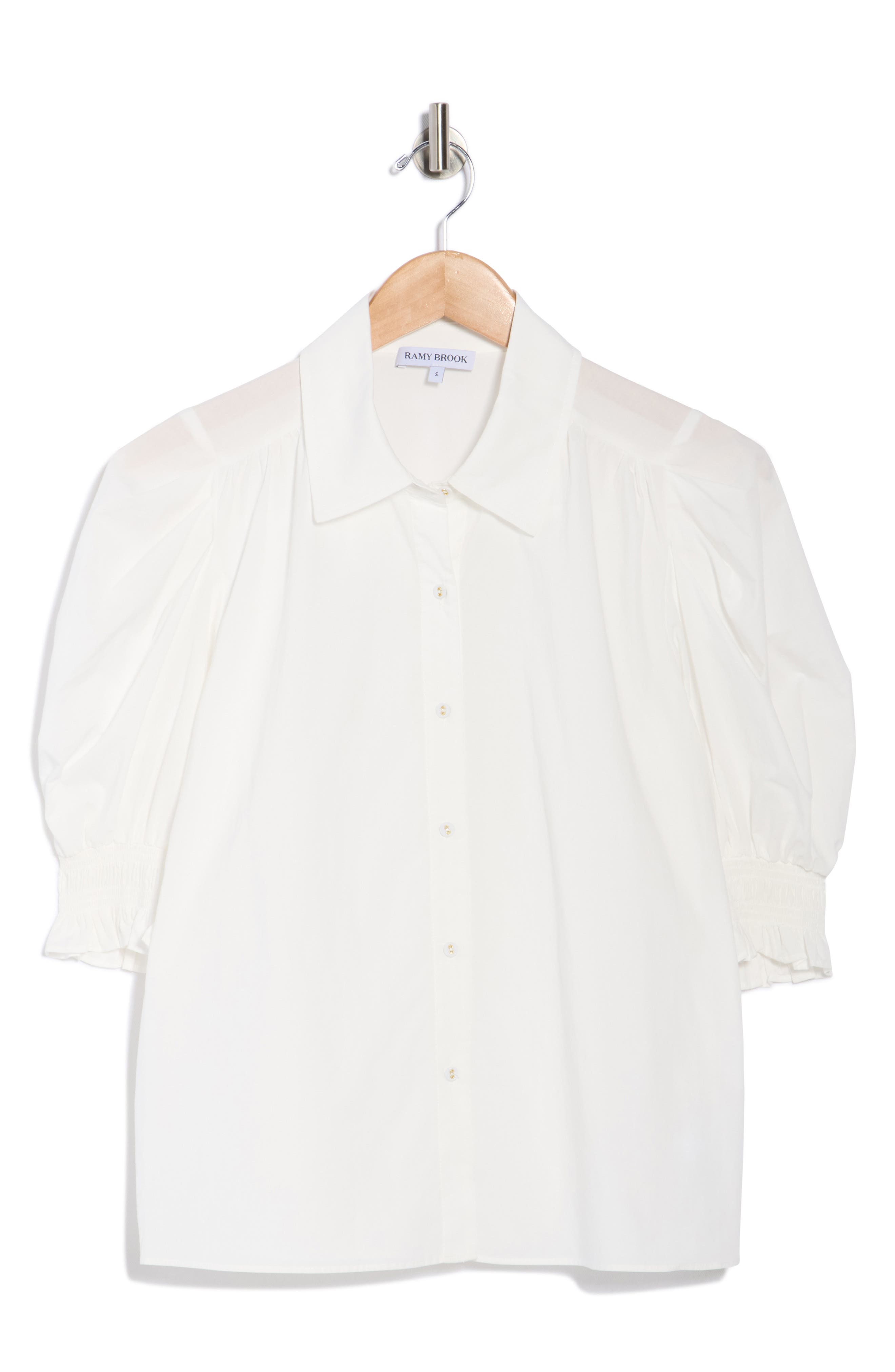 Ramy Brook Corinne Puff Sleeve Button-Up Shirt