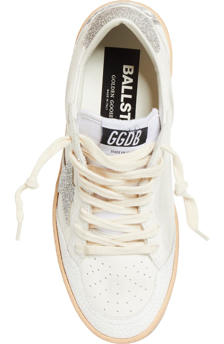Golden Goose Ball Star Low Top Sneaker, Alternate, color, White/ Silver