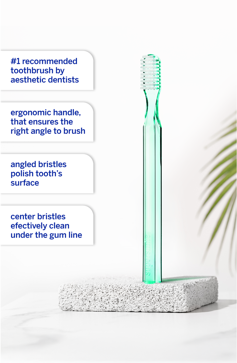 Supersmile New Generation 45° Patented Long Toothbrush, Main, color, Green