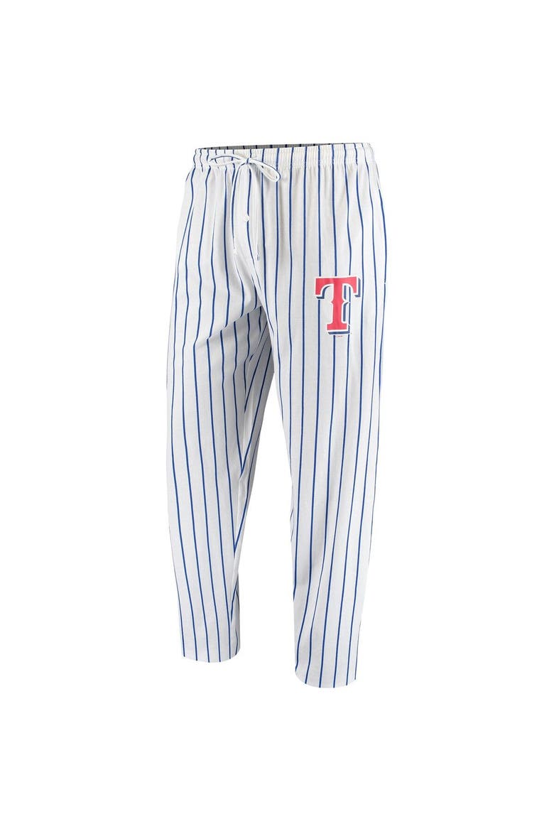 Men's Concepts Sport White Texas Rangers Vigor Pinstripe Pants, Alternate, color, White