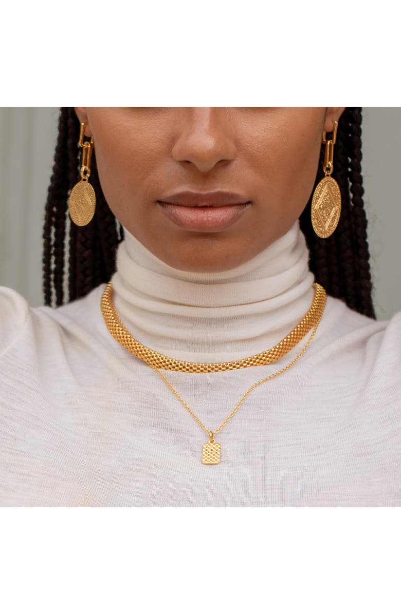 Monica Vinader Mini Marie Pendant Charm, Alternate, color, Yellow Gold