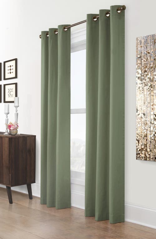 Outdoor Decor By Commonwealth Set Of 2 Cotton Curtain Panels In Green