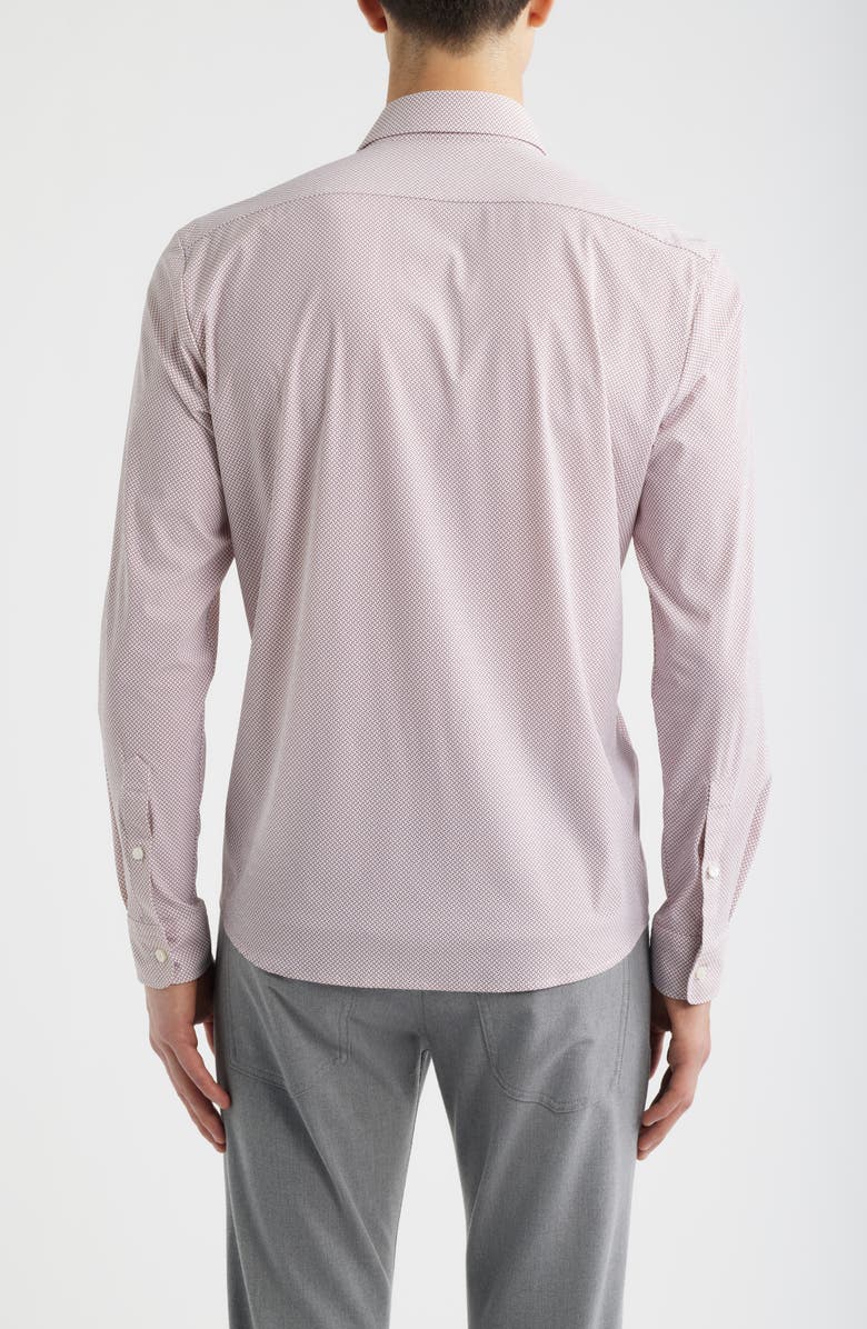 BOSS Liam Print Button Front Shirt, Alternate, color, Light/ Pastel Pink