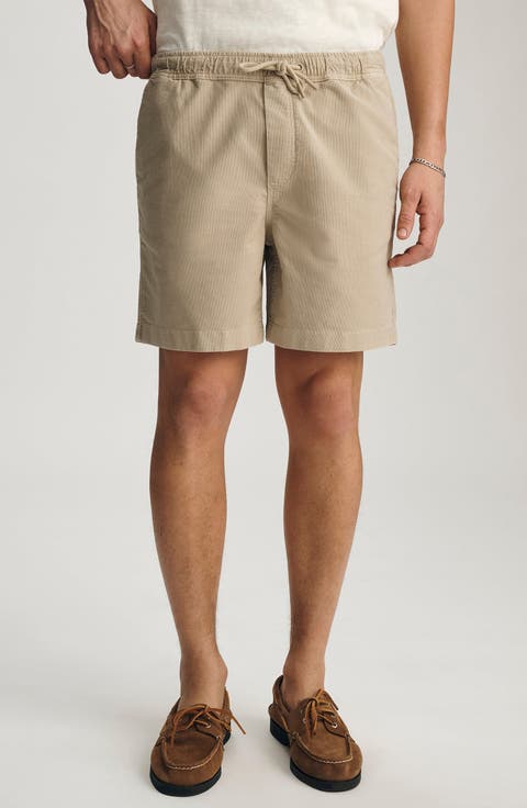 Textured Drawstring Shorts