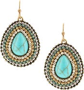 OLIVIA WELLES Beaded Teardrop Earrings