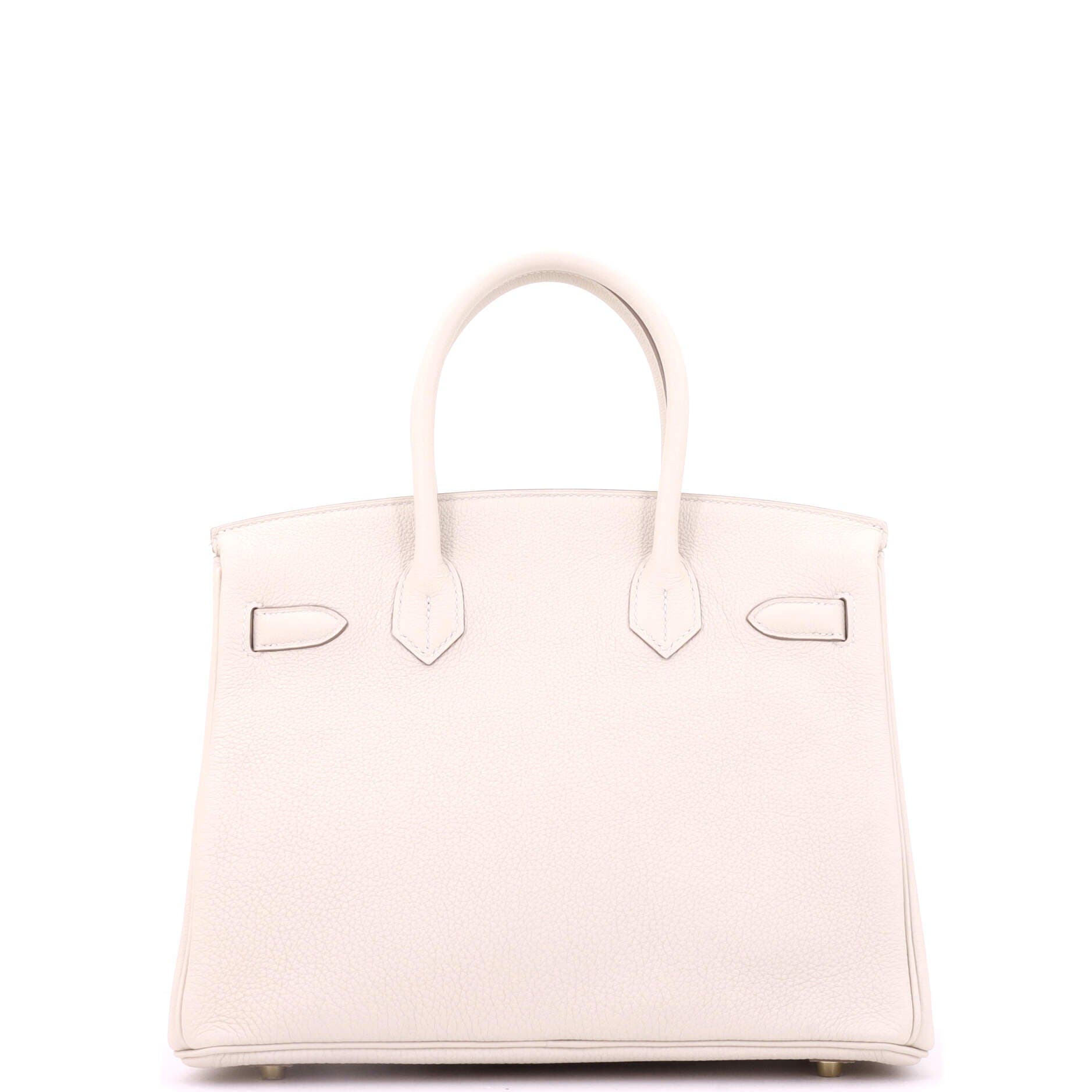 Pre-Owned Hermes Birkin Handbag Light Togo with Gold Hardware 30, Alternate, color, Craie