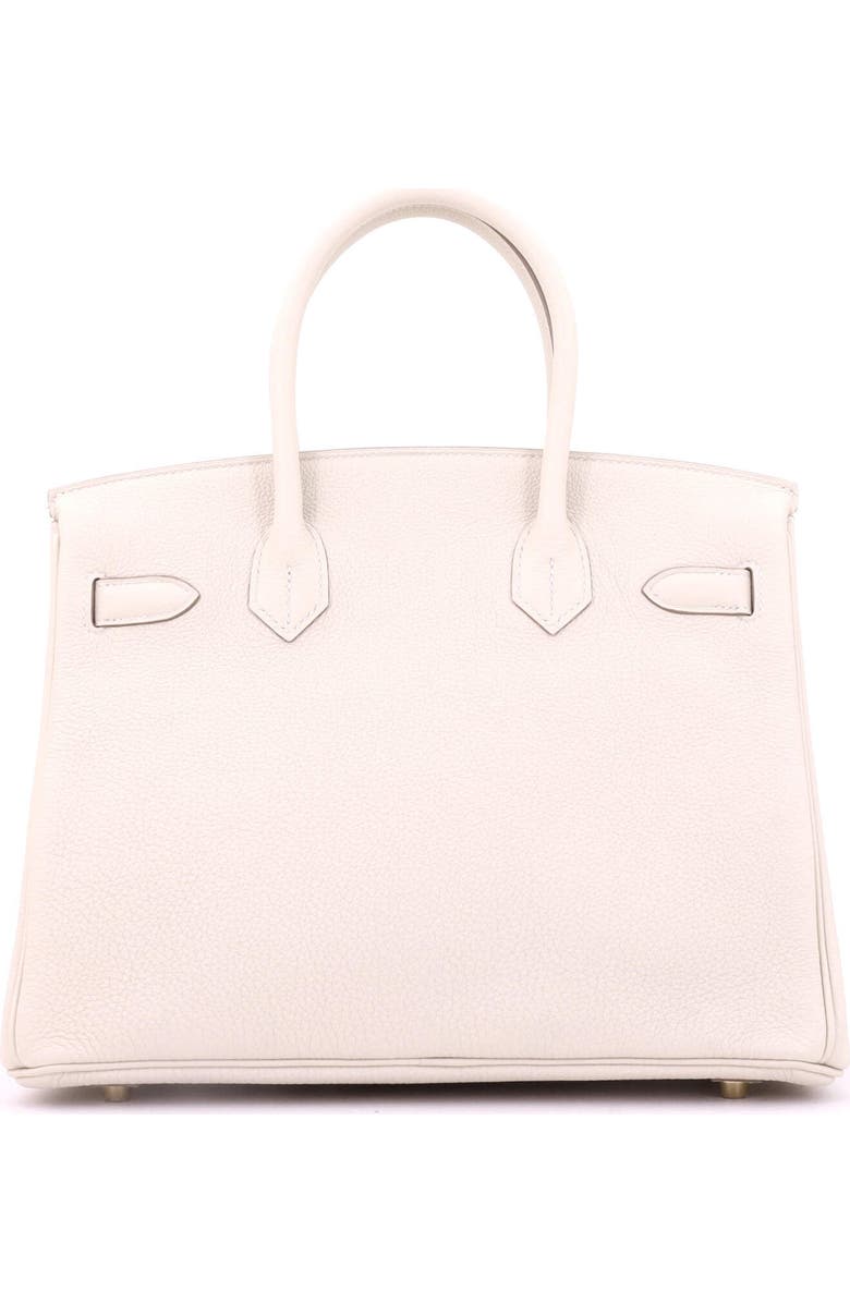 Pre-Owned Hermes Birkin Handbag Light Togo with Gold Hardware 30, Alternate, color, Craie