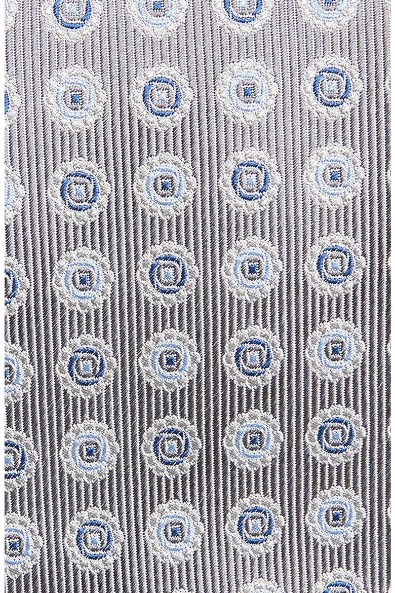 Medallion Jacquard Silk Tie, Alternate, color, SILVER