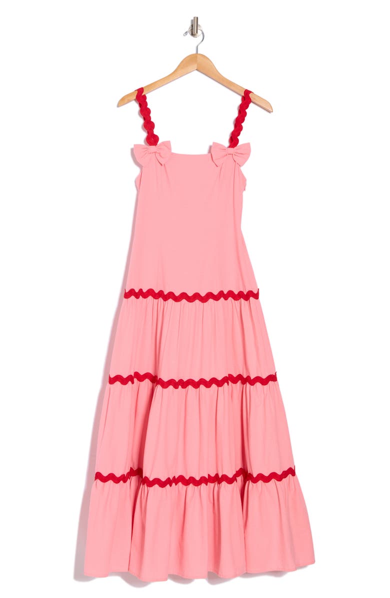 AREA STARS Ana Rick Rack Maxi Dress, Alternate, color, 