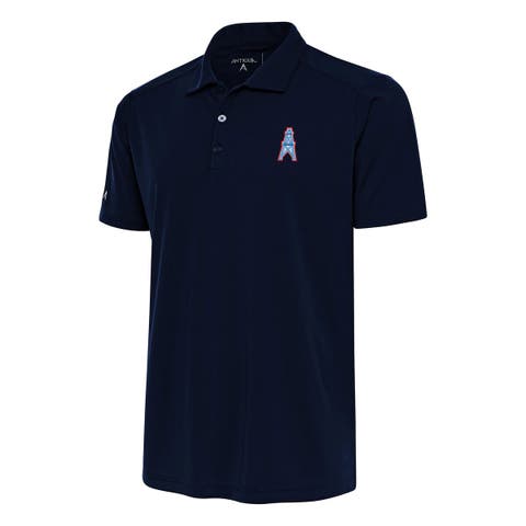 Men's Antigua Houston Oilers Team Logo Throwback Tribute Polo