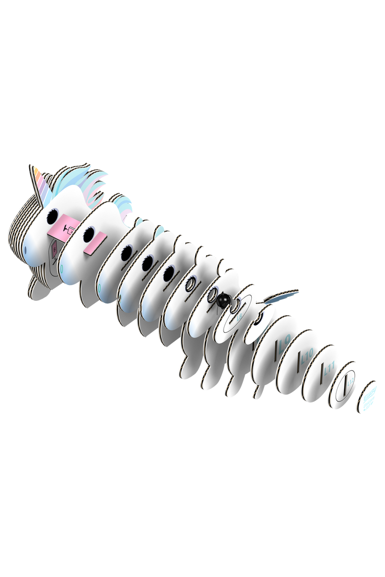 Unicorn Sky 3D Puzzle, Alternate, color, No Color
