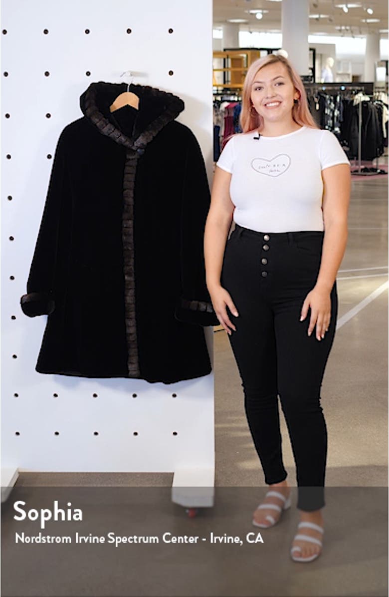 Faux Fur Swing Coat, sales video thumbnail