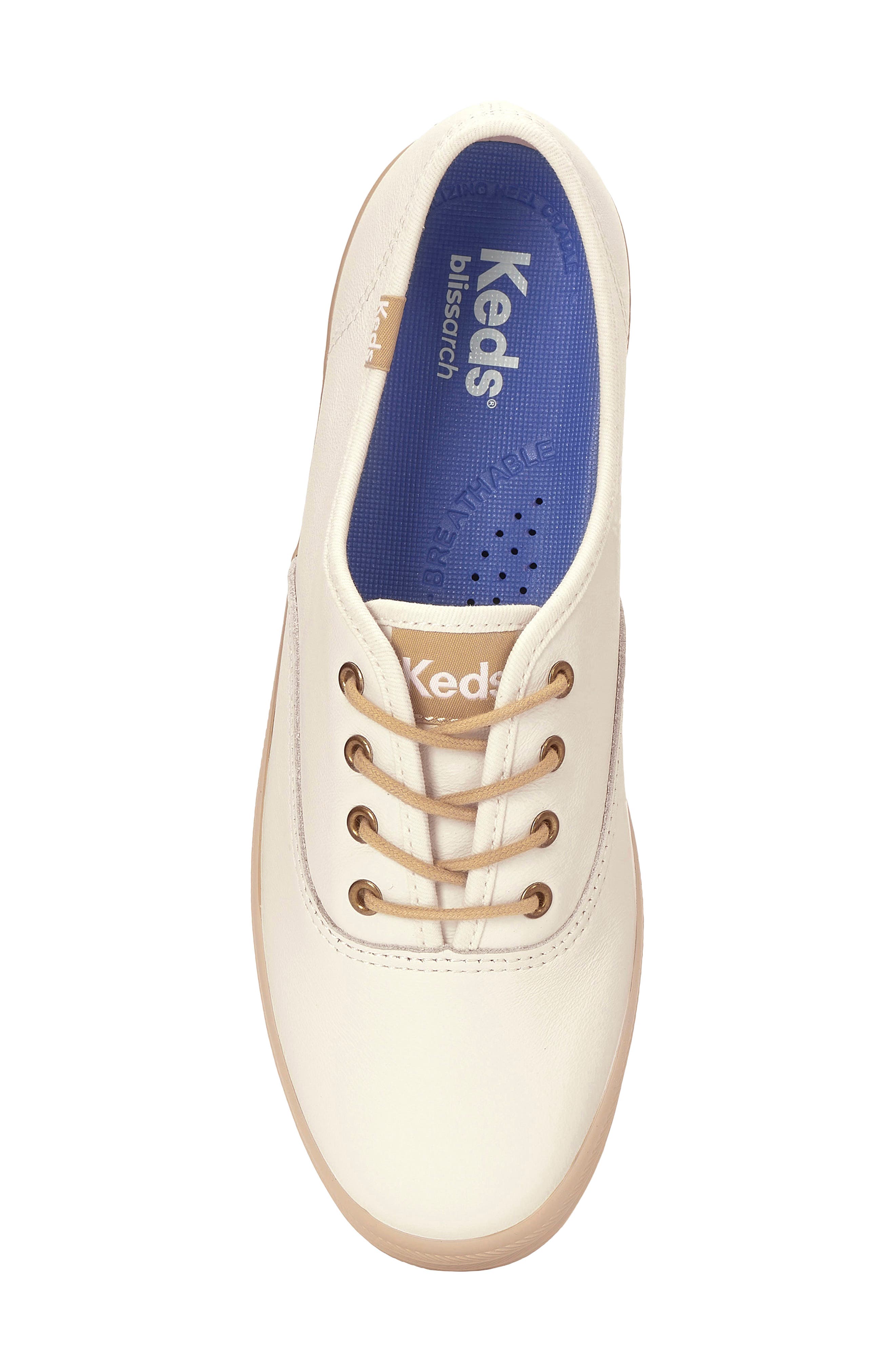 Keds<sup>®</sup> Champion Sneaker, Alternate, color, Snow Whte/ Iris