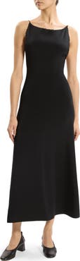Theory Embroidered Detail Midi Dress