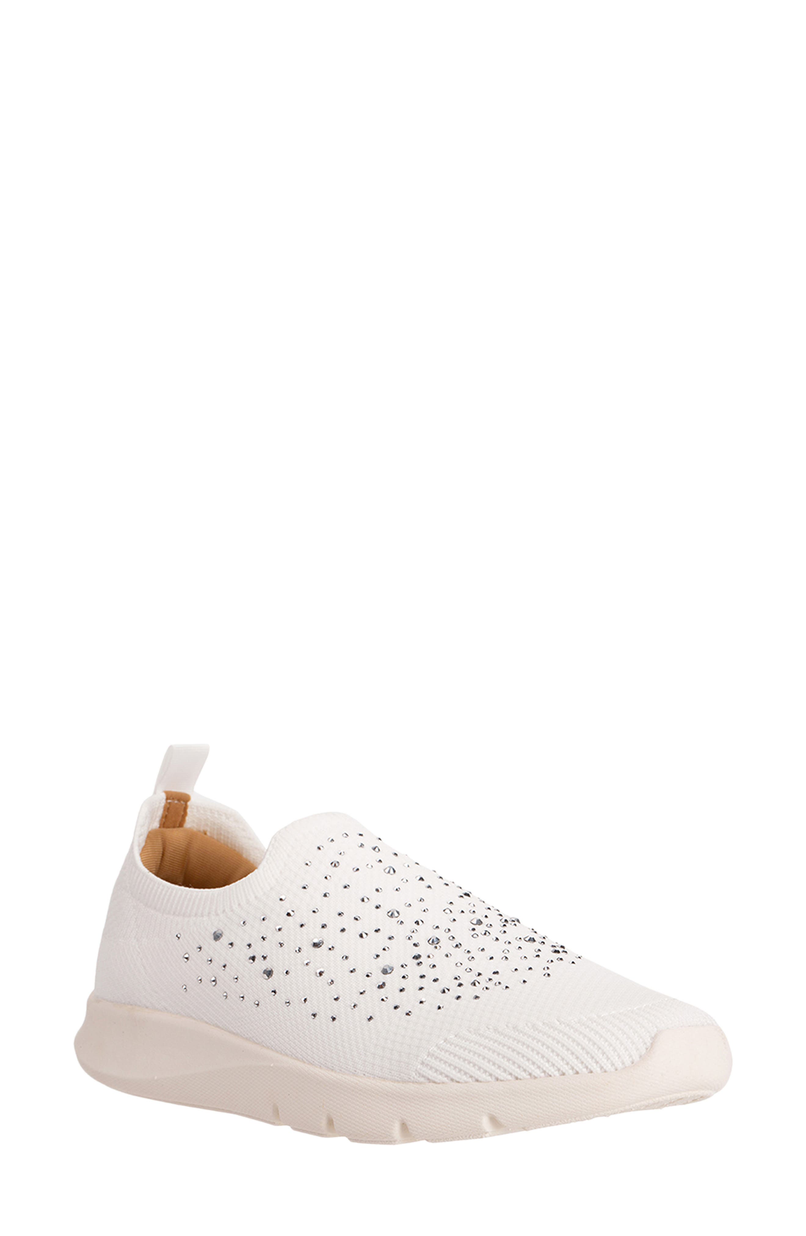 Harbor Shimmer Slip-On Sneaker, Main, color, WHITE