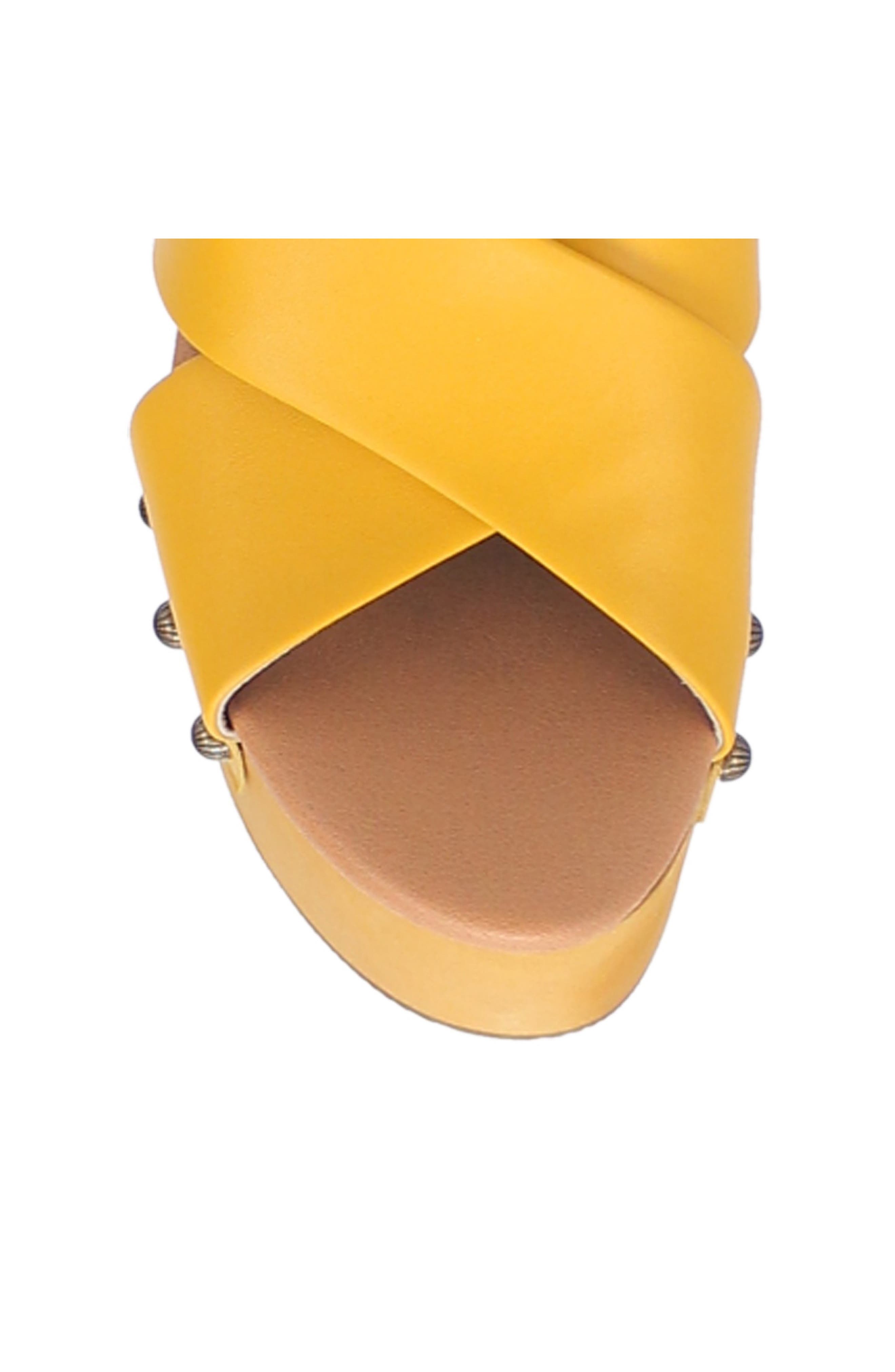 Driftwood Platform Wedge Sandal, Alternate, color, YELLOW