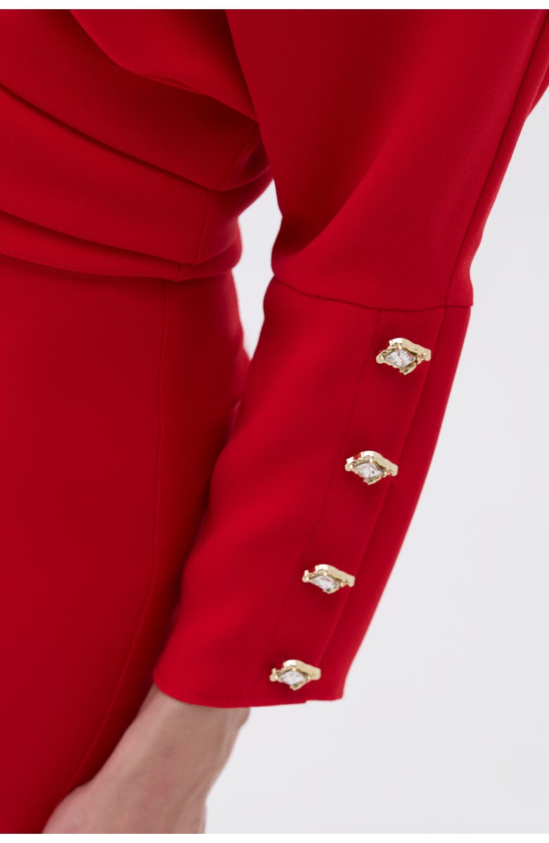 Nocturne Draped Maxi Dress, Alternate, color, 